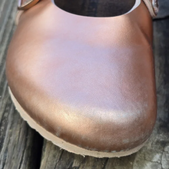 Birkenstock Girls Dorian Clog Metallic Rose Gold, Size 34 EU - Picture 4 of 12